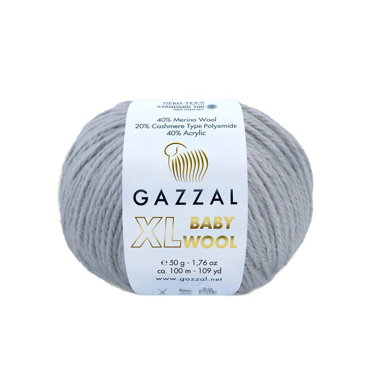 

Gazzal Baby Wool XL № 818 серый
