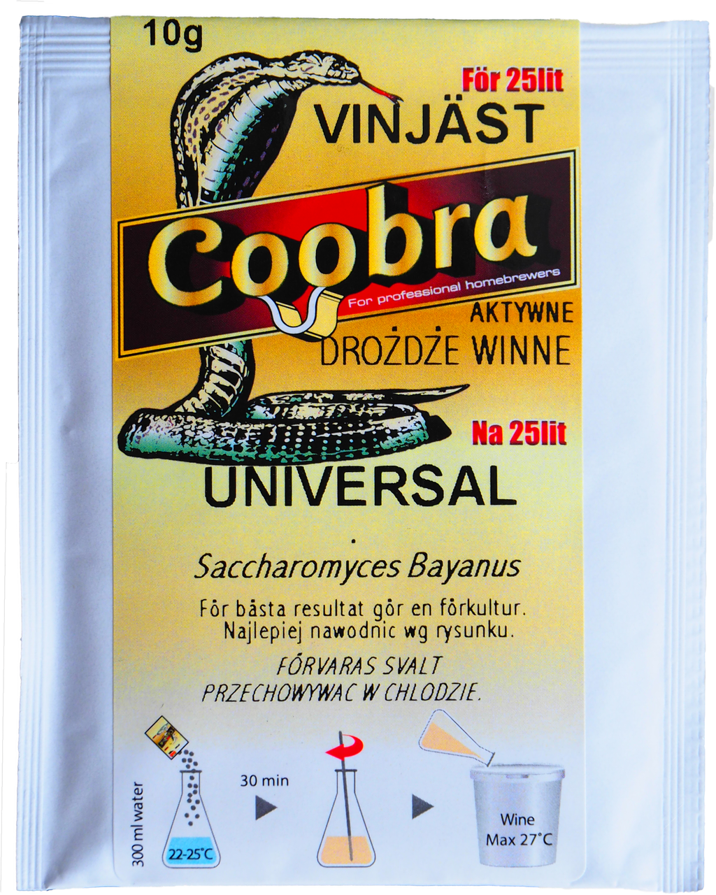 

Винные дрожжи Coobra Universal