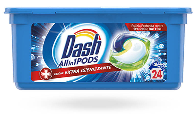 

Капсулы для стирки Dash Pods Экстра-дезинфицирующее действие 24 шт