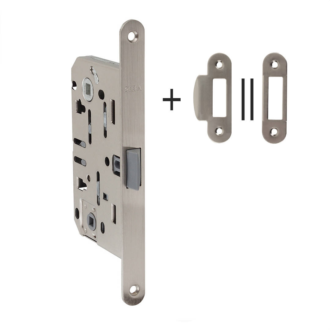 

Механизм для межкомнатных дверей SIBA 9650 WC с бесшумной защелкой, матовый никель (SB9650 SN)