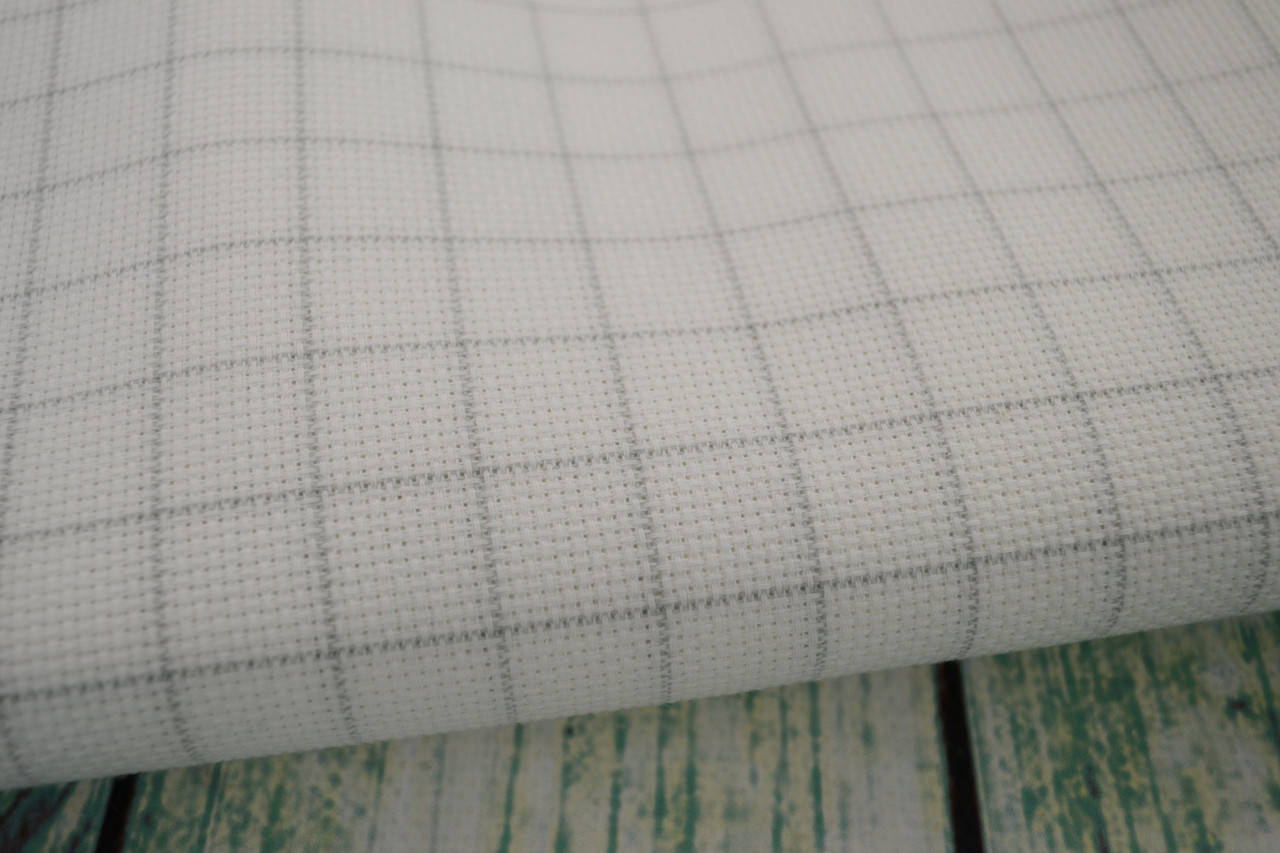 

Канва для вышивки 3459/1219 Easy Count Grid Aida 14 каунт Zweigart - белый со смываемой разметкой (50х55см)