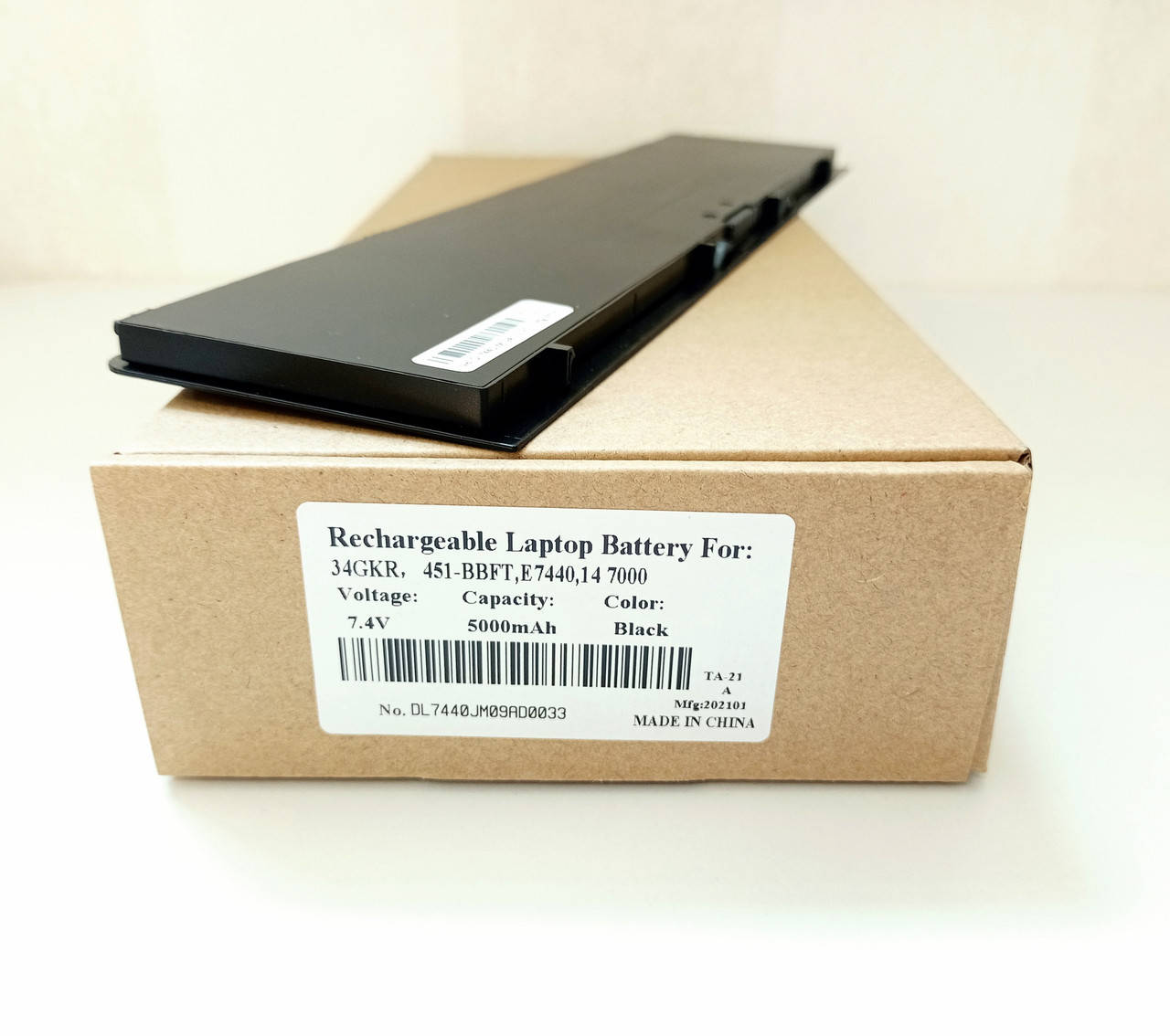 

Батарея для Dell Latitude 14 7000 E7440 E7450 E7420 7.4V 5000mA/h, Черный
