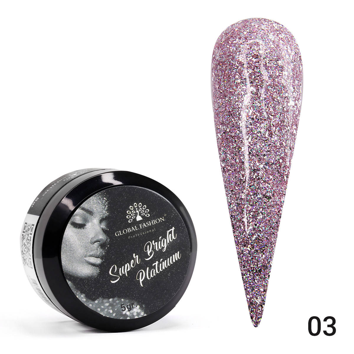 

Гель краска Super Bright platinum, 5 гр 03