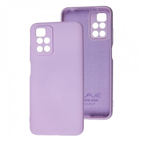 

Силиконовый чехол для Xiaomi Poco M4 Pro 5G Сиреневый микрофибра soft touch