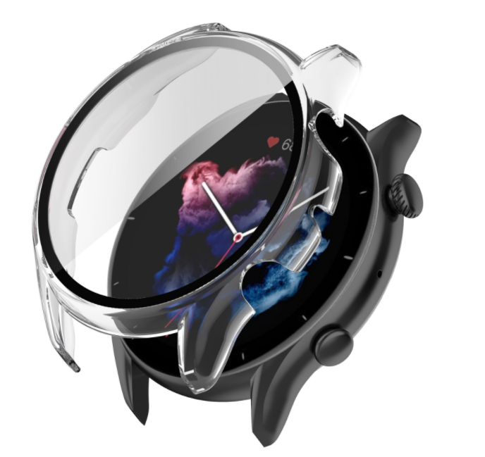 

Чехол-накладка CDK Пластик Soft-Touch Glass Full Cover для Xiaomi Amazfit GTR 3 Pro (013582) (clear)