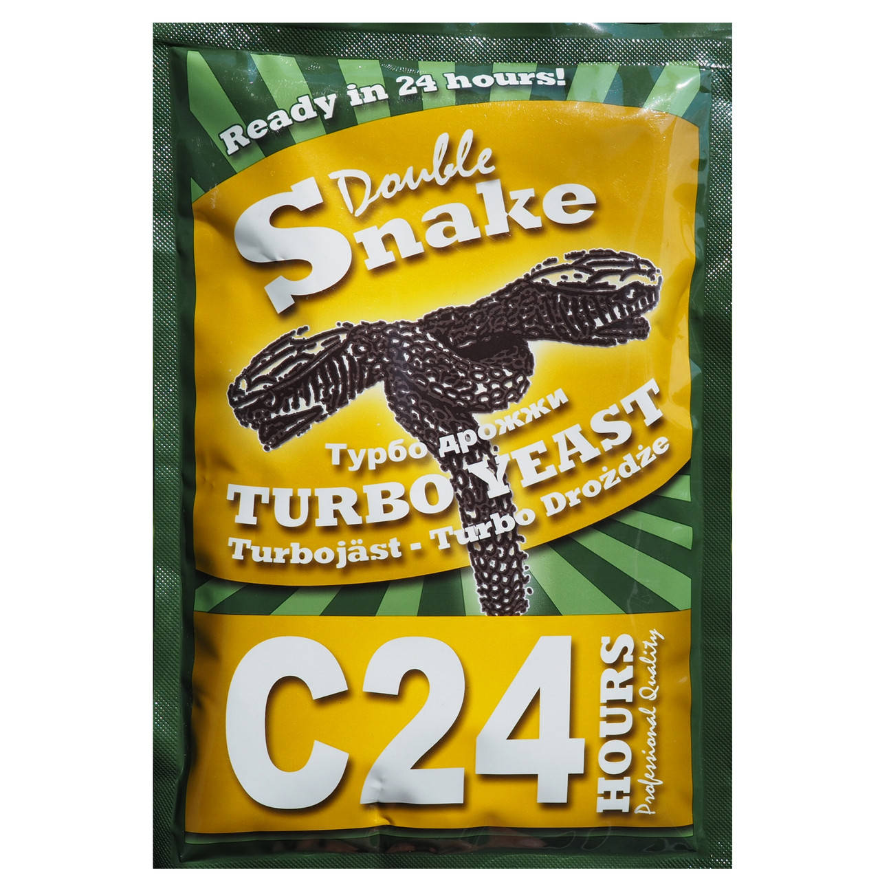 

Сухие турбо дрожжи Double Snake C24 175 г