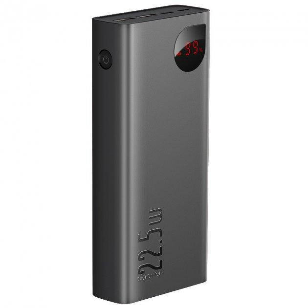 

Павербанк с быстрой зарядкой BASEUS Adaman 20000mAh |2USB/Type-C/Lightning, 22.5W/5A, PD/QC| (PPAD000101)