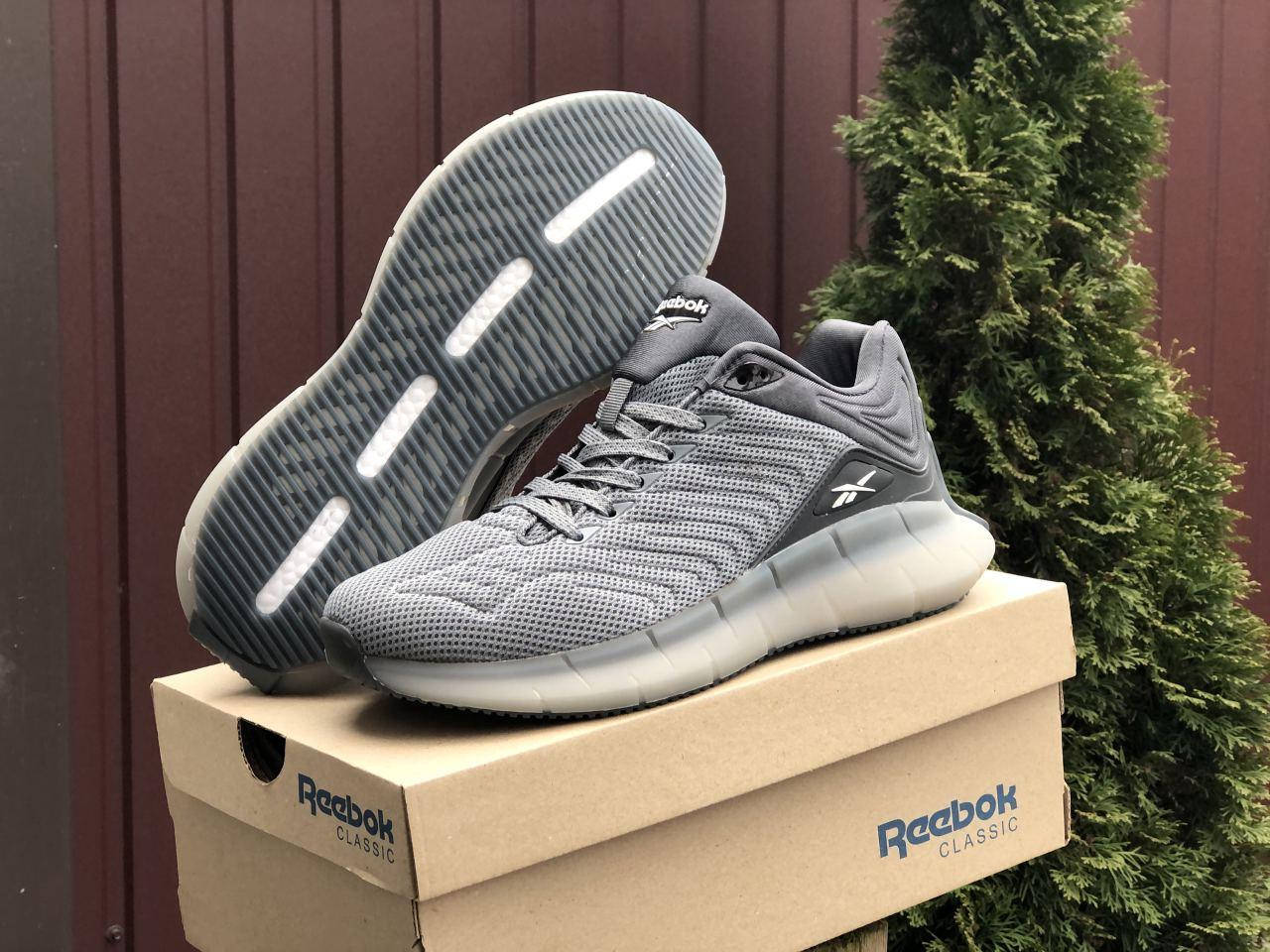 

Мужские кроссовки Reebok ZIG Kinetica Рибок Кинетика серые 46, Серый