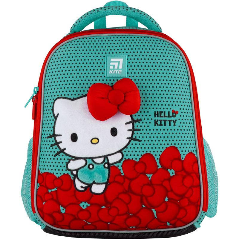 

Рюкзак школьный каркасный KITE Education Hello Kitty 555, Бирюзовый