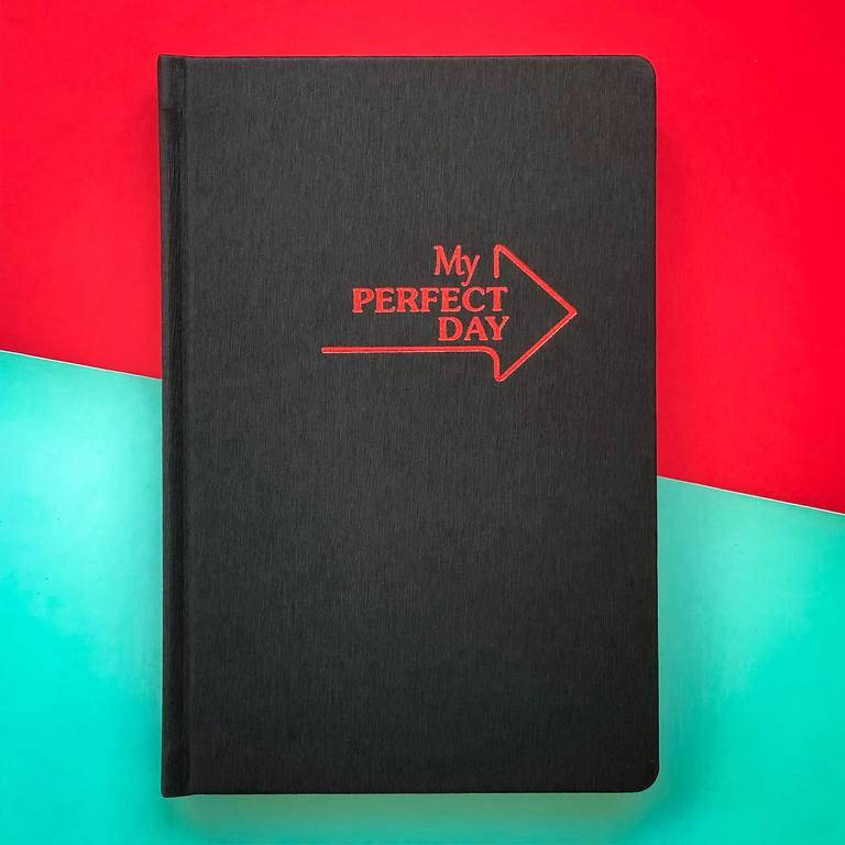 

Планер Мотивирующий My perfect day LifeFLUX А5 Красный на чёрном русский язык