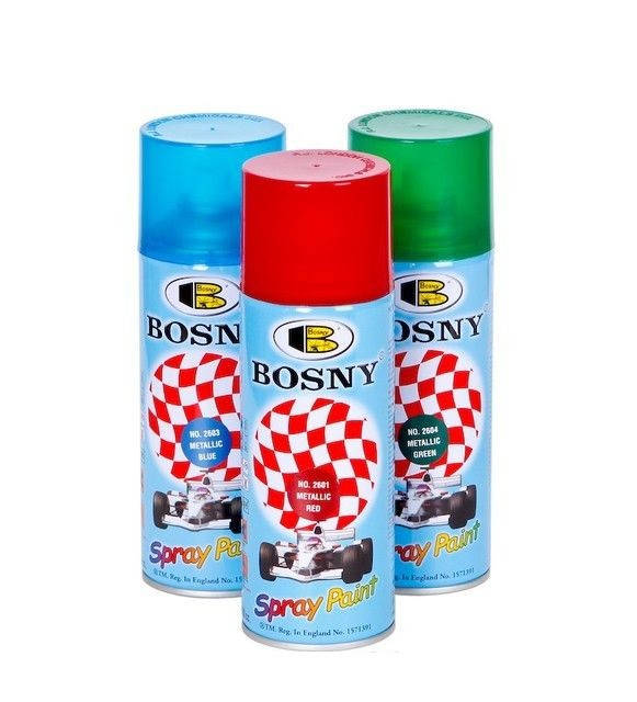 

Краска Bosny металлик №2601 красная 0,4, Красный