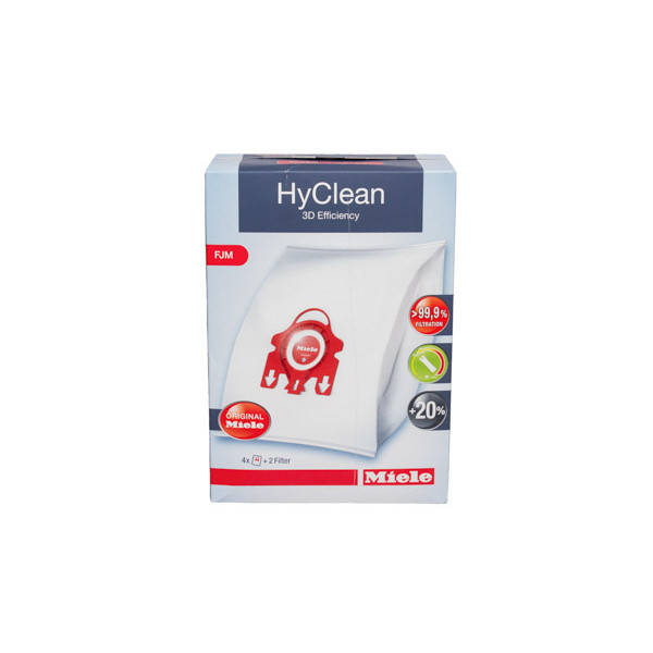 

Мешки HyClean 3D FJM + 2 фильтра для пылесоса Miele 41996571D (9153490) (code: 09823)