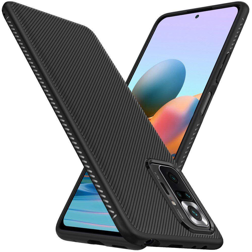 

Противоударный чехол для Xiaomi Redmi Note 10 Pro Черный бампер