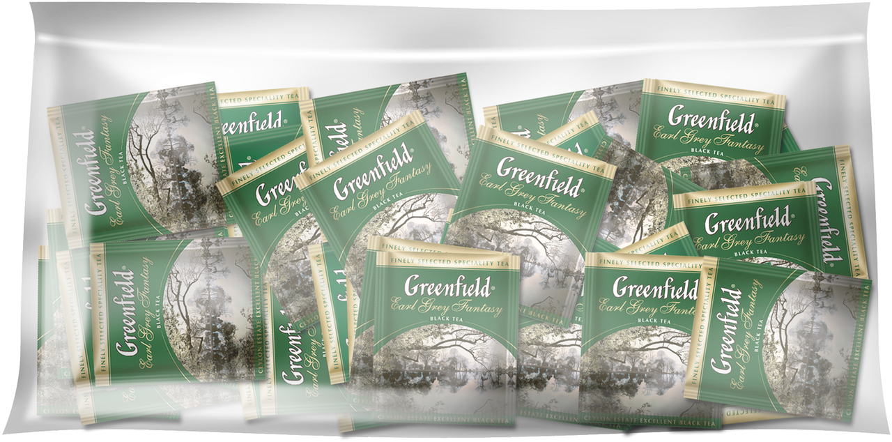 

/Чай черный 2г*100*12 пакет ХоРеКа Earl Grey Fantasy GREENFIELD