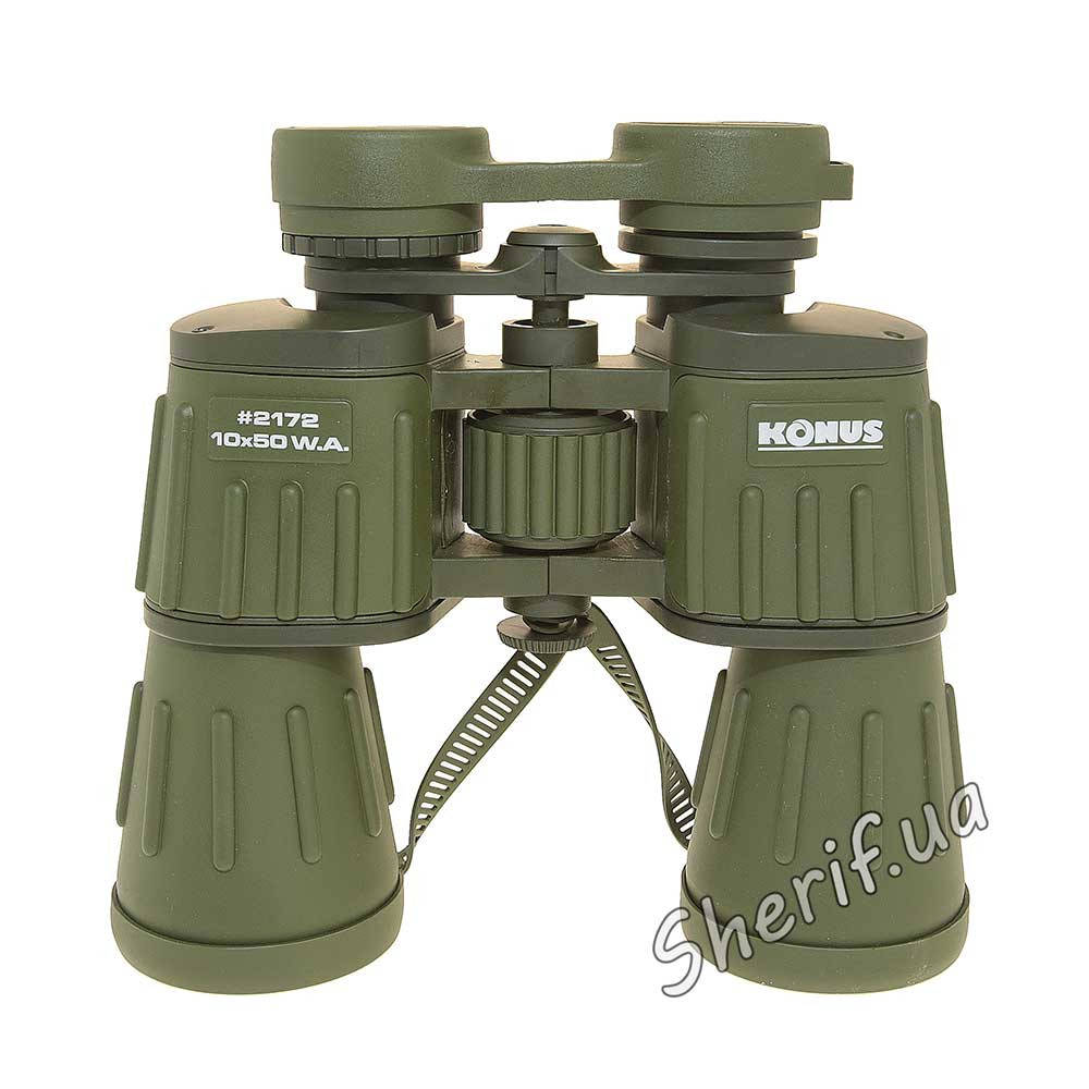 

Бинокль десятикратный Konus Army 10x50WA (2113), Зелёный