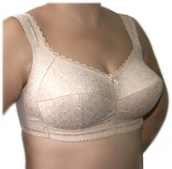 

Бюстгальтер больших размеров без каркасов на широких бретелях ТМ Elita | модель 303 Бежевый, 120D
