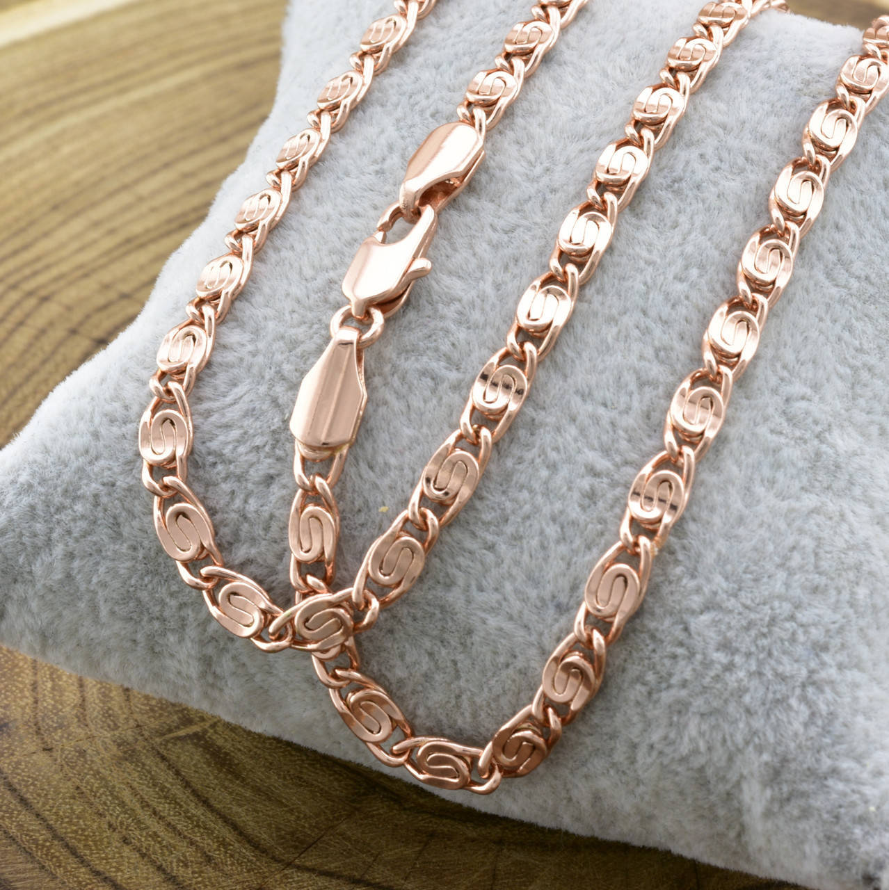 

Цепочка Xuping Греческая плоская 54981 ширина 4 мм позолота РО длина 50