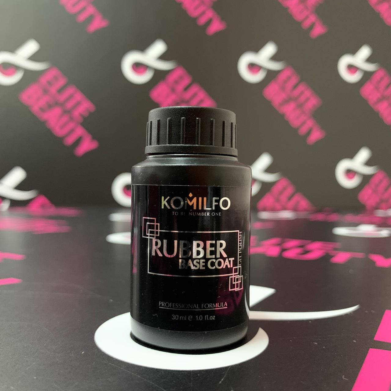 

База Komilfo Rubber Base Coat — каучуковая база для гель-лака без кисточки, 30 мл