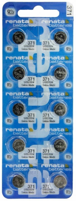 

Батарейка Renata R371 SR920SW Silver Oxide 1 шт