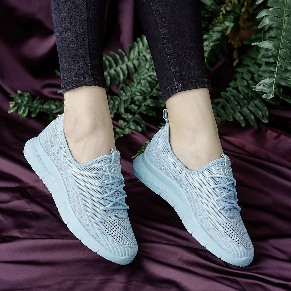 

40р !!! Кроссовки женские летние голубого цвета (Нс-586л), Голубой