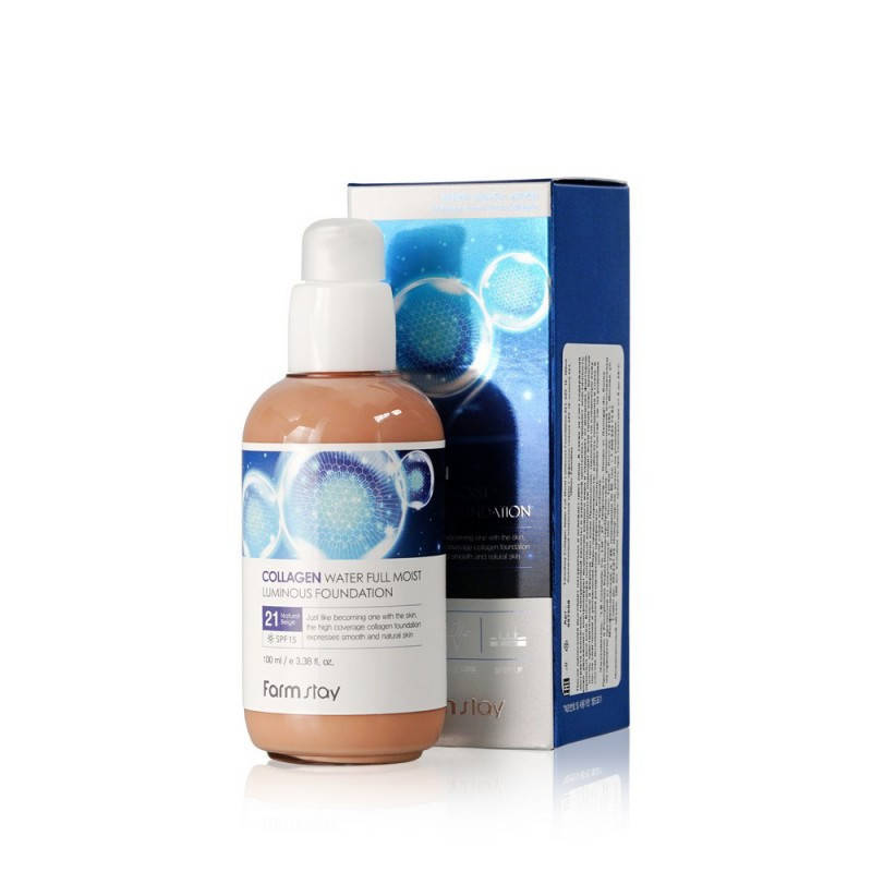

Увлажняющий тональный крем Farm Stay Collagen Water Full Moist Luminous Foundation 100 мл