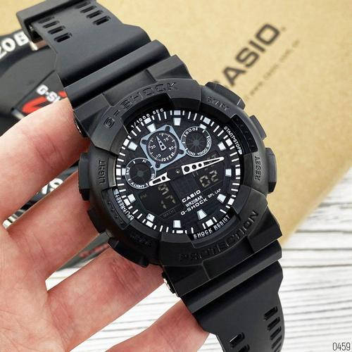

Мужские и Женские часы Casio G-Shock GA-100 Касио Джи Шок Га 100 чёрные
