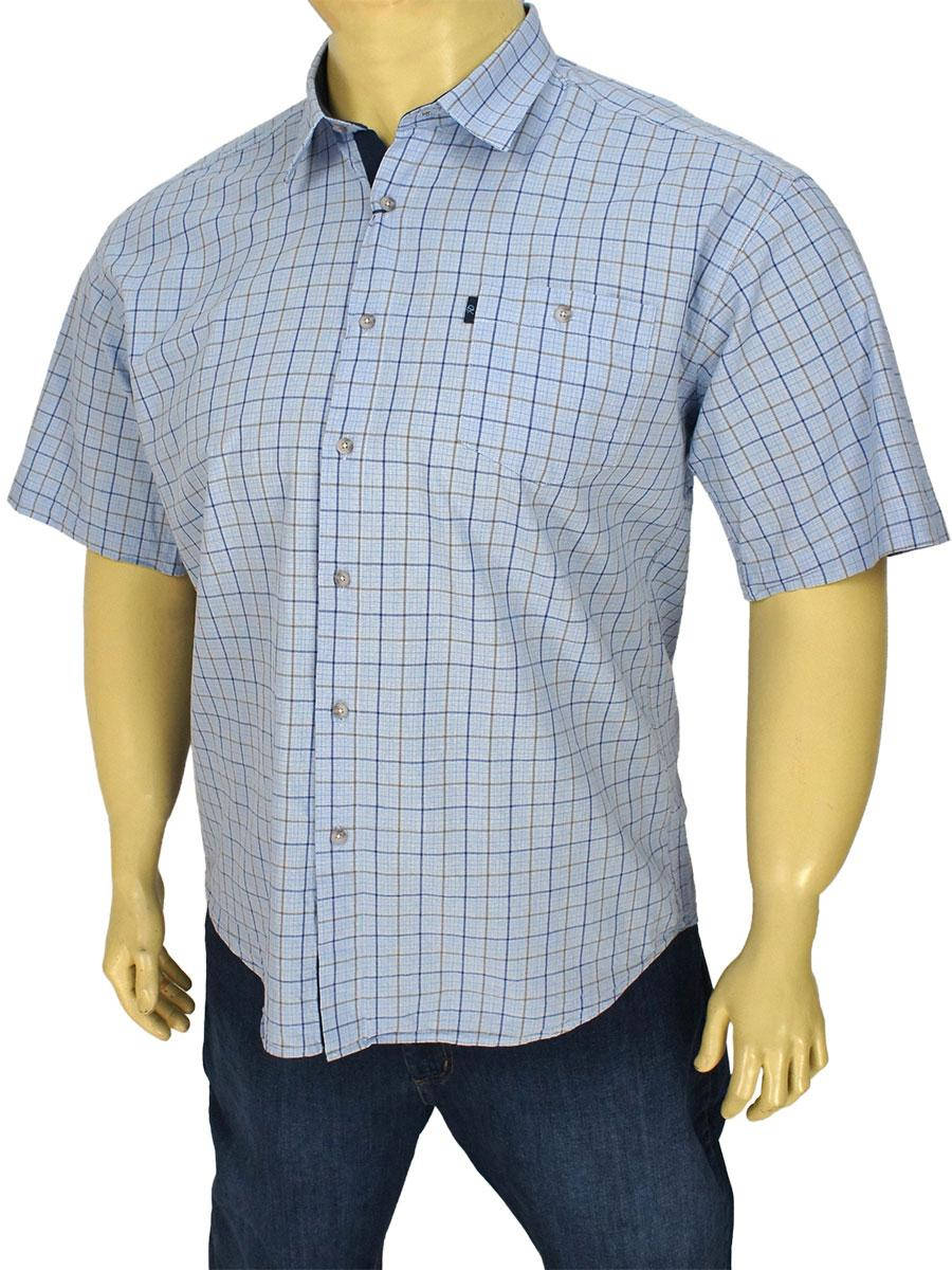 

Чоловіча сорочка великого розміру Negredo 0340 BKI 03 100% бавовна, Голубой