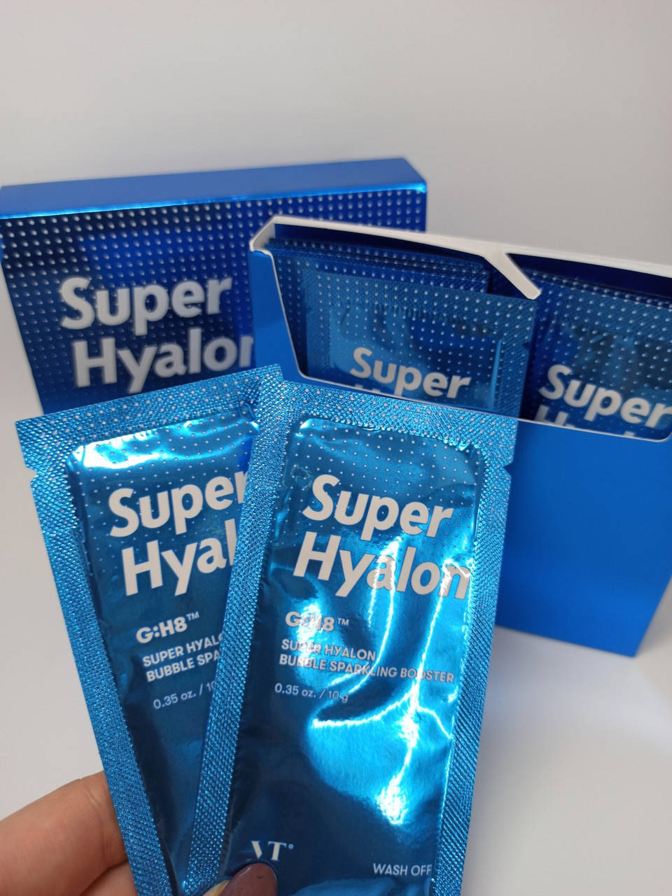 

Маска-пенка увлажняющая VT Super Hyalon Bubble Sparkling Booster