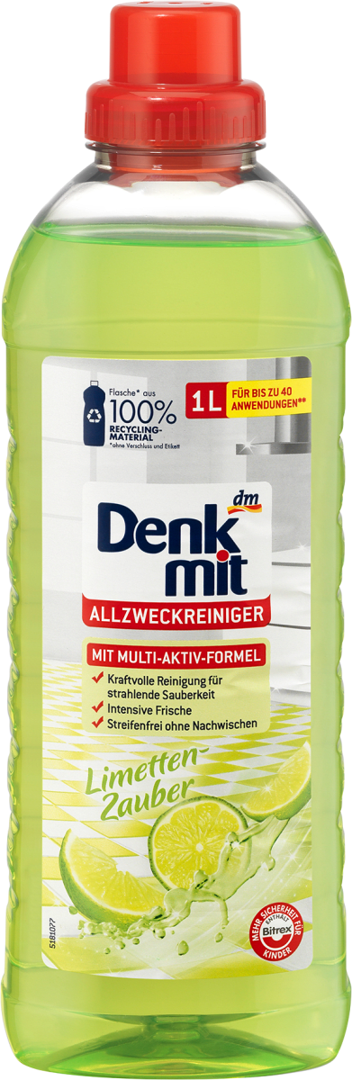 

Средство для уборки в доме Denkmit Allzweckreiniger Limetten-Zauber, 1 L