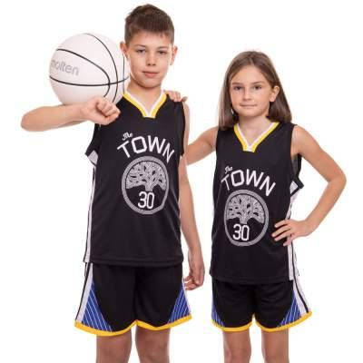 

Форма баскетбольная подростковая NB-Sport NBA TOWN 30 4311 (PL, р-р M-2XL-130-165см, черный-желтый) Код 4311