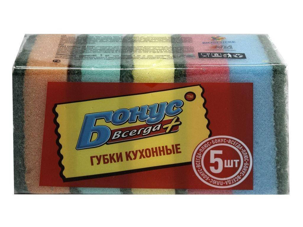 

НАБОР ГУБОК МАКСІ 6,5Х10СМ 5ШТ