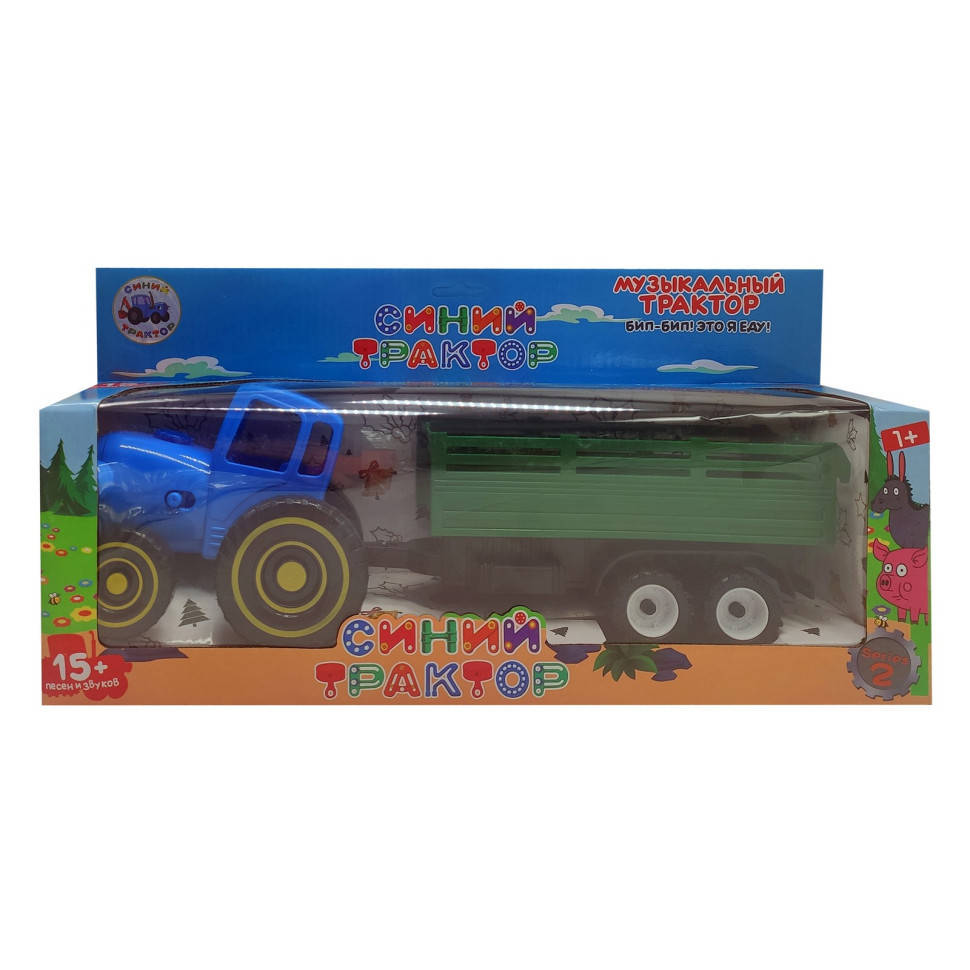 

Игровой набор Синий Трактор BL5013 с прицепом Синий