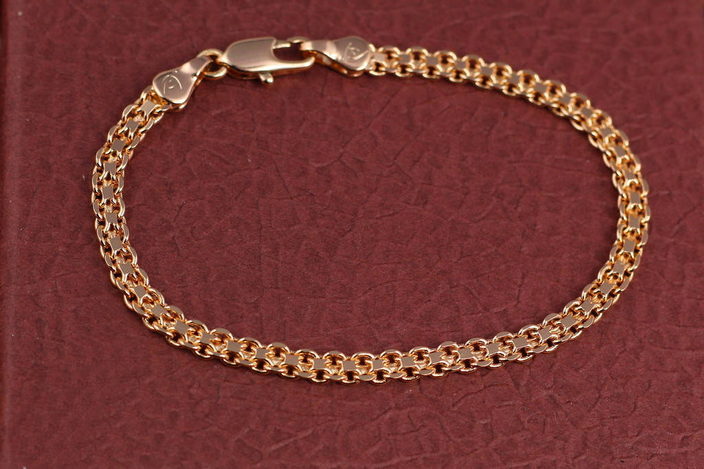 

Браслет Xuping Jewelry бисмарк 18 см 4 мм золотистый