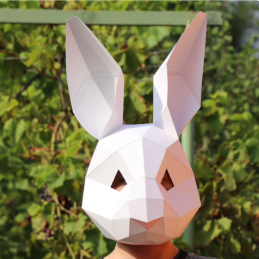 

Papercraft Маска "Заяц" 3D + Акция
