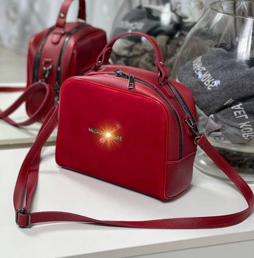 

Женская сумка замша (7 расцветок) красный