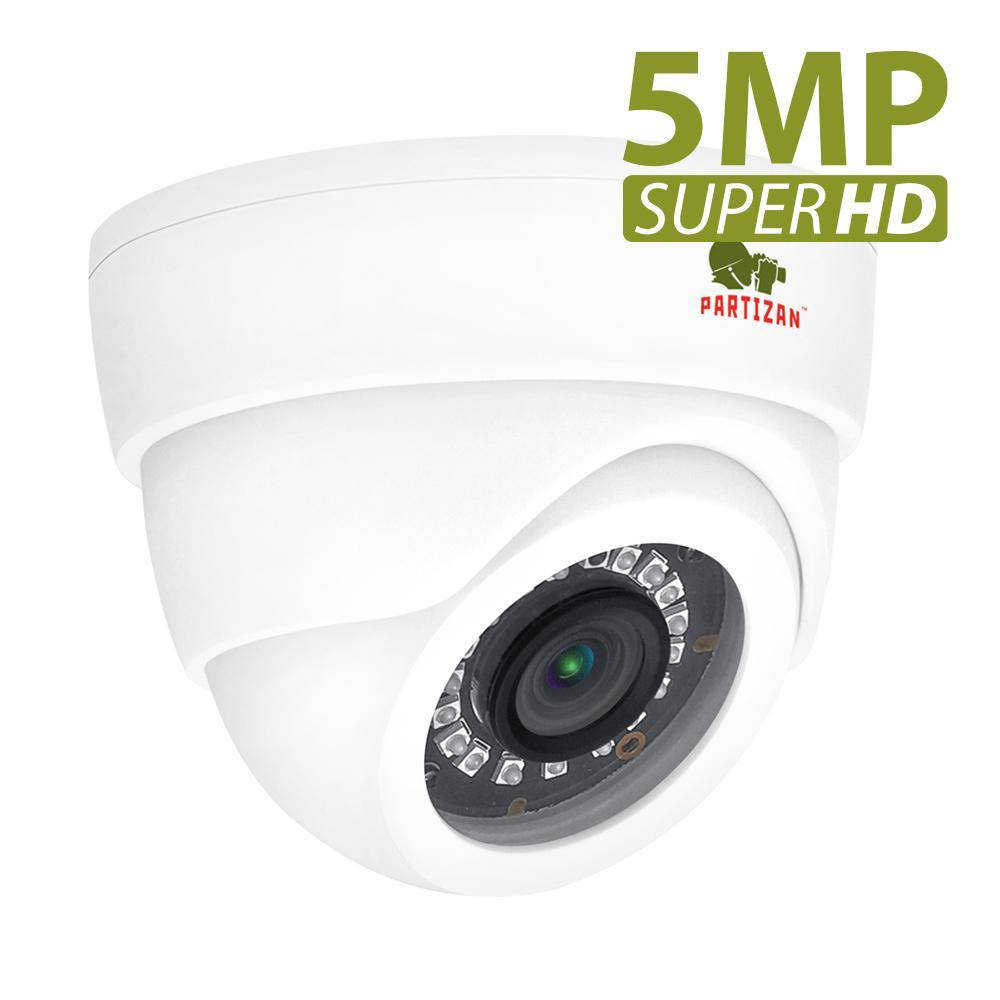 

5.0MP уличная купольная AHD камера CDM-233H-IR SuperHD