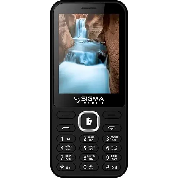 

Кнопочный телефон Sigma mobile X-Style 31 Power Black, Черный