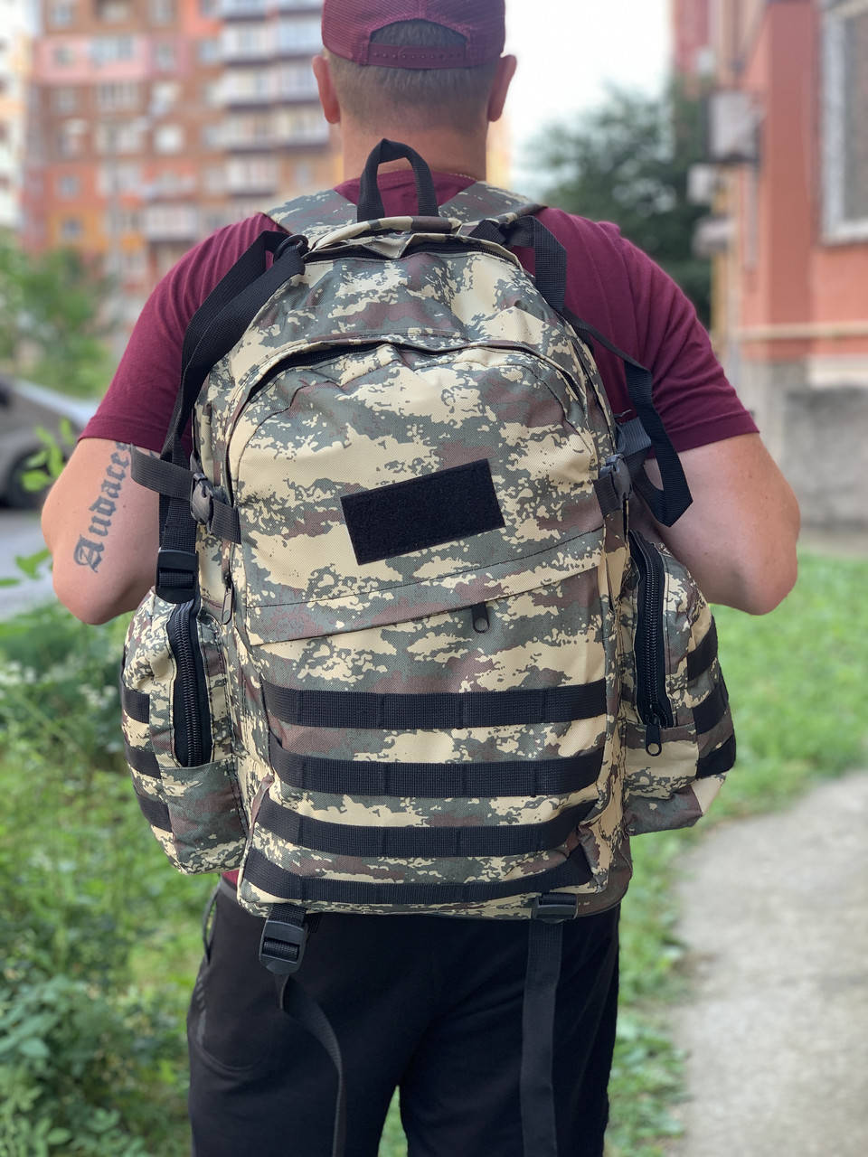 

Рюкзак військовий (туристичний) олива 65L (Molle)