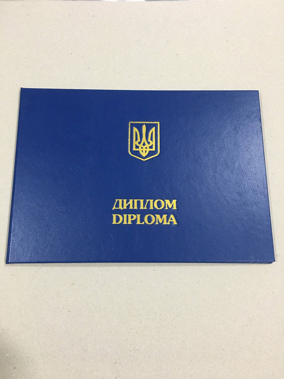 

Обложка для диплома синяя А4 твердая, Синий