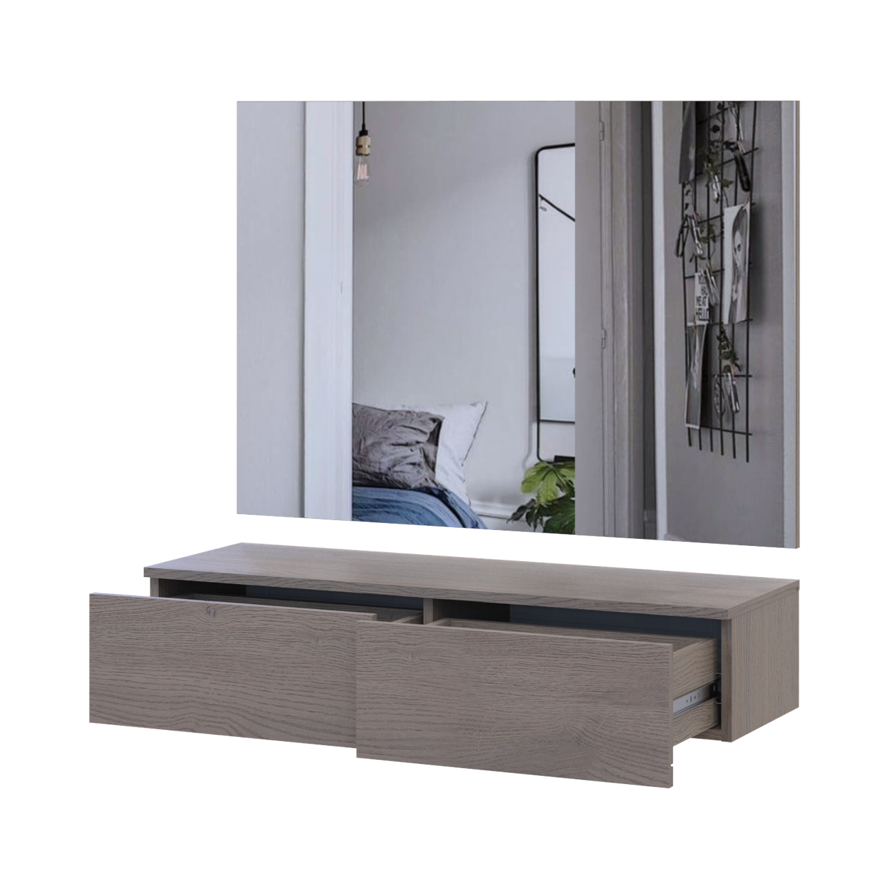 Комплект меблів Doros Левія + дзеркало Канноло 100х32х100 (42005238) 2