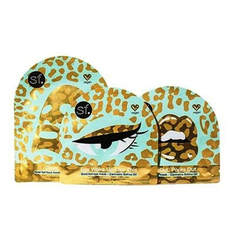 

Маска для лица + для губ + патчи SF GLOW Glam in Paradise Cannabis Sativa Mask Set (25 мл + 6 мл + 8 мл)