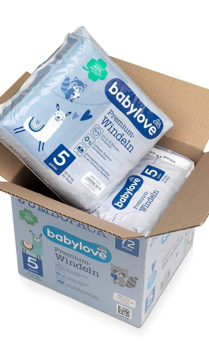 

Подгузники премиум - класса Babylove Windeln Premium Junior "5", 10-16 кг, 36 шт