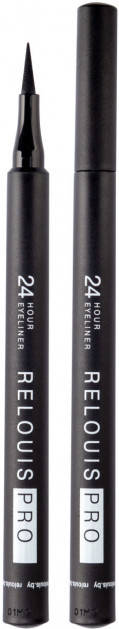 

Подводка-фломастер для глаз Relouis Pro 24 Hour Eyeliner стойкая 19 г, Черный