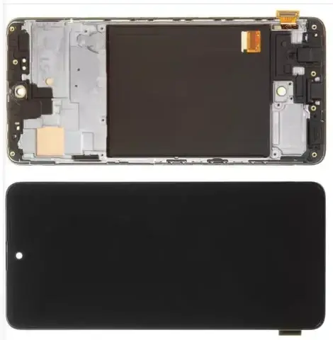 

Дисплей Samsung A515F / DS Galaxy A51 модуль в сборе с тачскрином, черный, с рамкой, OLED