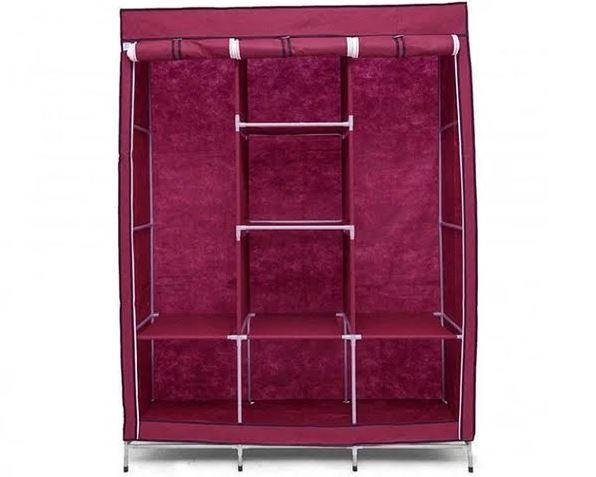 

Тканевый шкаф органайзер складной Storage Wardrobe YQF130-14A (коричневый), Бордовый