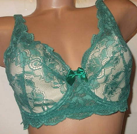 

Бюстгальтер Weiyesi 85С мягкая чашка "мама" лифчик, Зелёный