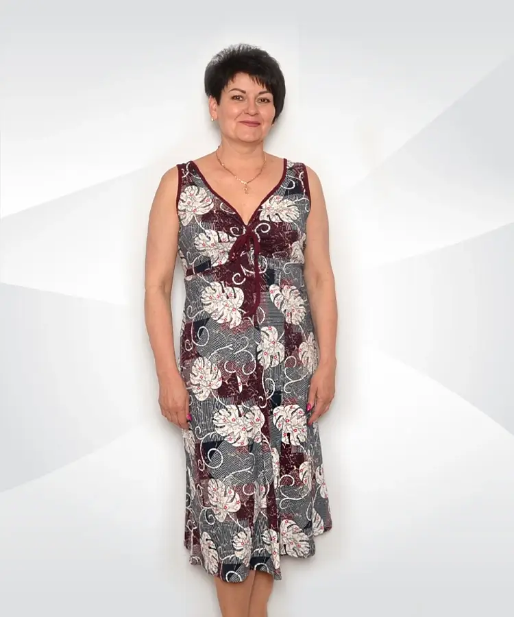 

Сарафан женский летний трикотажный 03416 Микс коттон 48