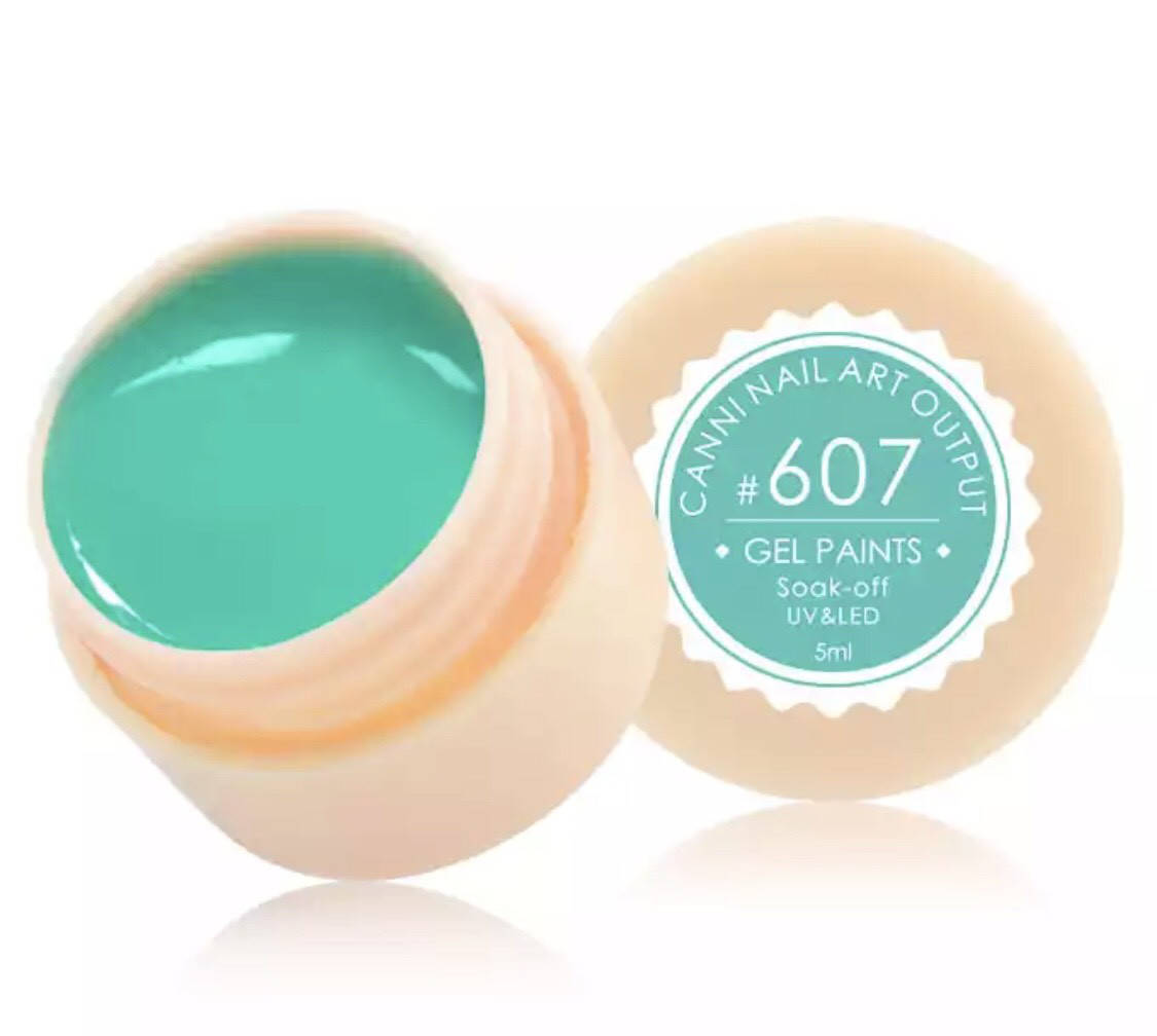 

Гель-краска CANNI 607 (бирюзовый), 5 мл