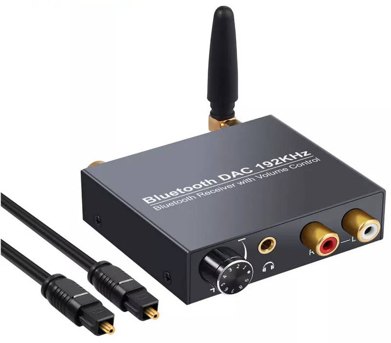 

Аудио конвертер / декодер звука с цифрового digital оптического SPDIF Toslink Bluetooth в аналоговый 2.0 RCA