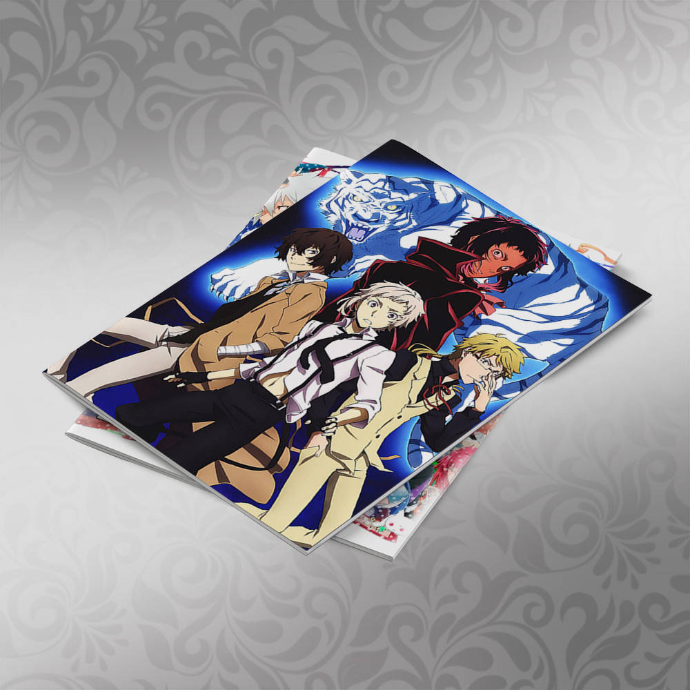 

Тетрадь 48 л. на скобе клетка Bungou Stray Dogs 014